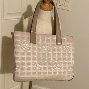 Chanel Travel Line Blush Tan Tote Bag- Gorgeous!